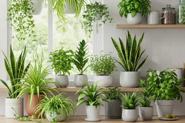 7 Plantas Extraordinárias para Purificar o Ar da Cozinha e Eliminar Odores Persistentes