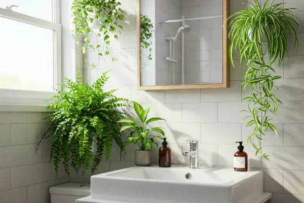 Como Escolher as Plantas Certas para Melhorar o Ar de Banheiros Pequenos
