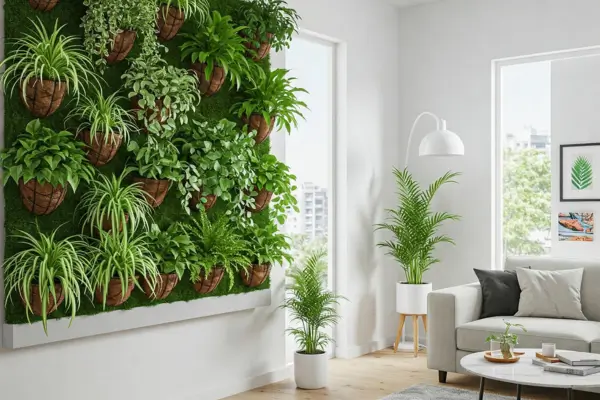 Como Criar um Jardim Vertical para Melhorar a Qualidade do Ar em Ambientes Fechados