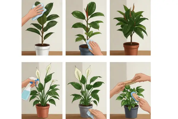 Como Limpar as Folhas das Plantas para Garantir Melhor Purificação do Ar