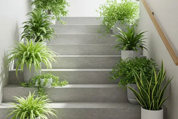 Como Usar Plantas para Melhorar a Qualidade do Ar em Escadas